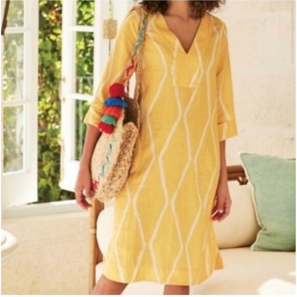 Soft Surroundings Zarina Linen Shift Dress - Picture 9 of 9